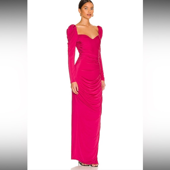 Majorelle Revolve Sweetheart Maxi Gown in Berry Sz S - Picture 2 of 7
